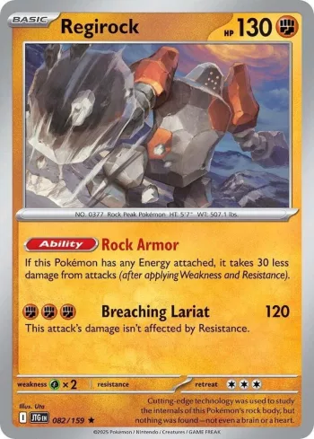 Regirock – SV09: Journey Together 082/159 / Rare