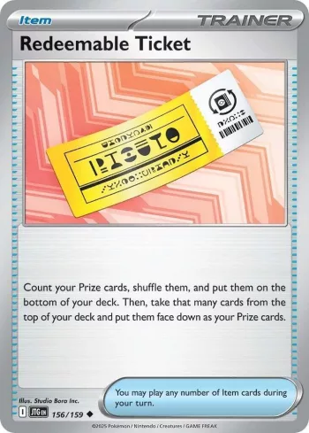Redeemable Ticket – SV09: Journey Together 156/159 / Uncommon