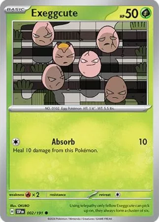 Exeggcute – SV08: Surging Sparks (SSP) 002/191 / Common