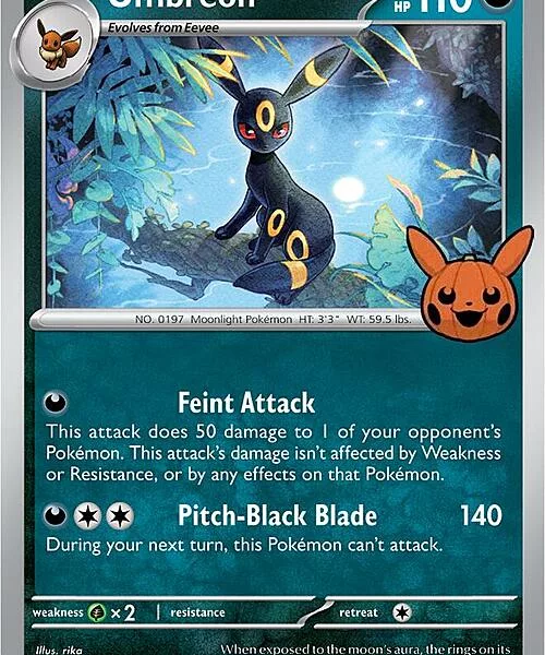 Umbreon - SV03: 130/197 / Uncommon (Trick or Trade Stamp)