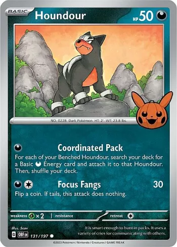 Houndour - SV03: 131/197 / Common (Trick or Trade Stamp)