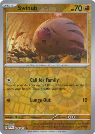 Swinub – SV09: Journey Together 077/159 / Common Reverse Holo