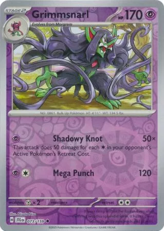 Grimmsnarl – SV09: Journey Together 073/159 / Uncommon Reverse Holo