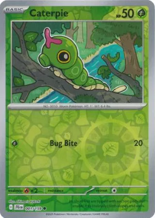 Caterpie – SV09: Journey Together 001/159 / Common Reverse Holo